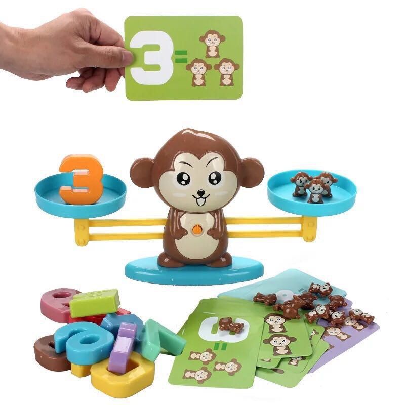 Обезьянка весы с цифрами игра развивающая детская математическая Caunting Monkey - фото фото фото 1
