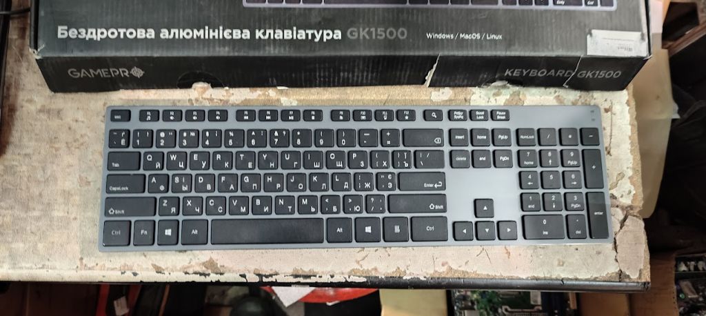 Беспроводная клавиатура GamePro GK1500 № 24230410 - фото фото фото 1
