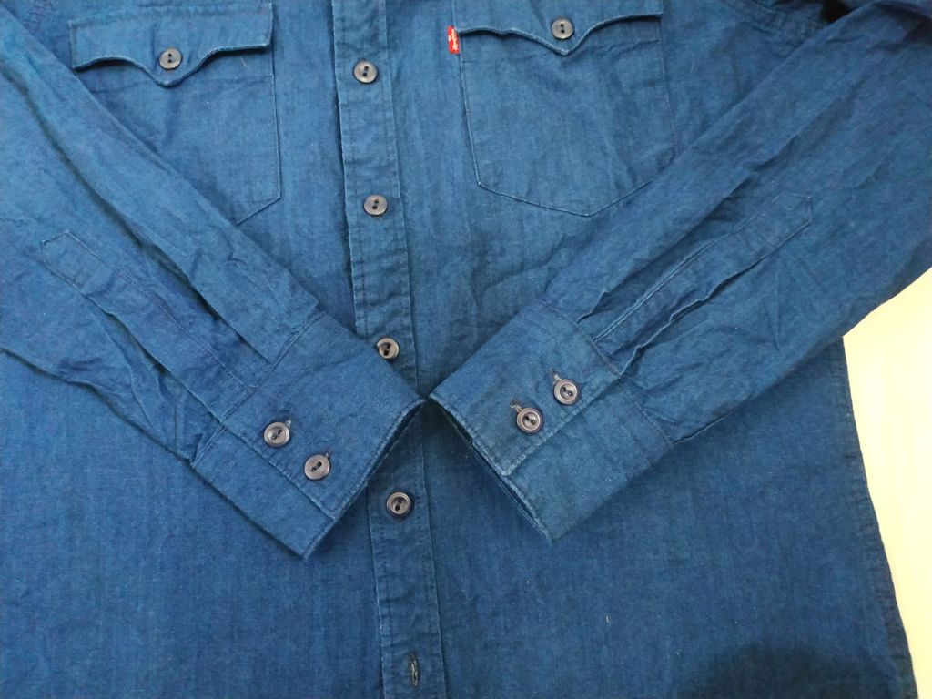 Сорочка джинсова чоловіча темно-синя LEVIS p-p S - фото фото фото 7