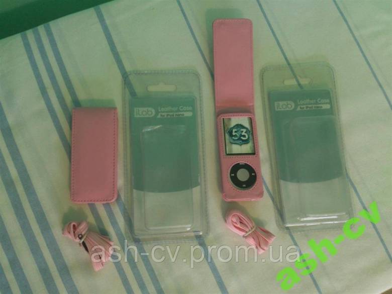 Шкіряний чохол для iPod nano (Pink) - фото фото фото 0