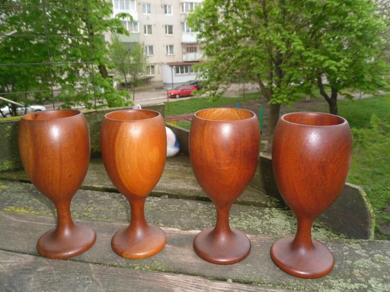 Бокалы для вина из дерева - фото фото фото 3