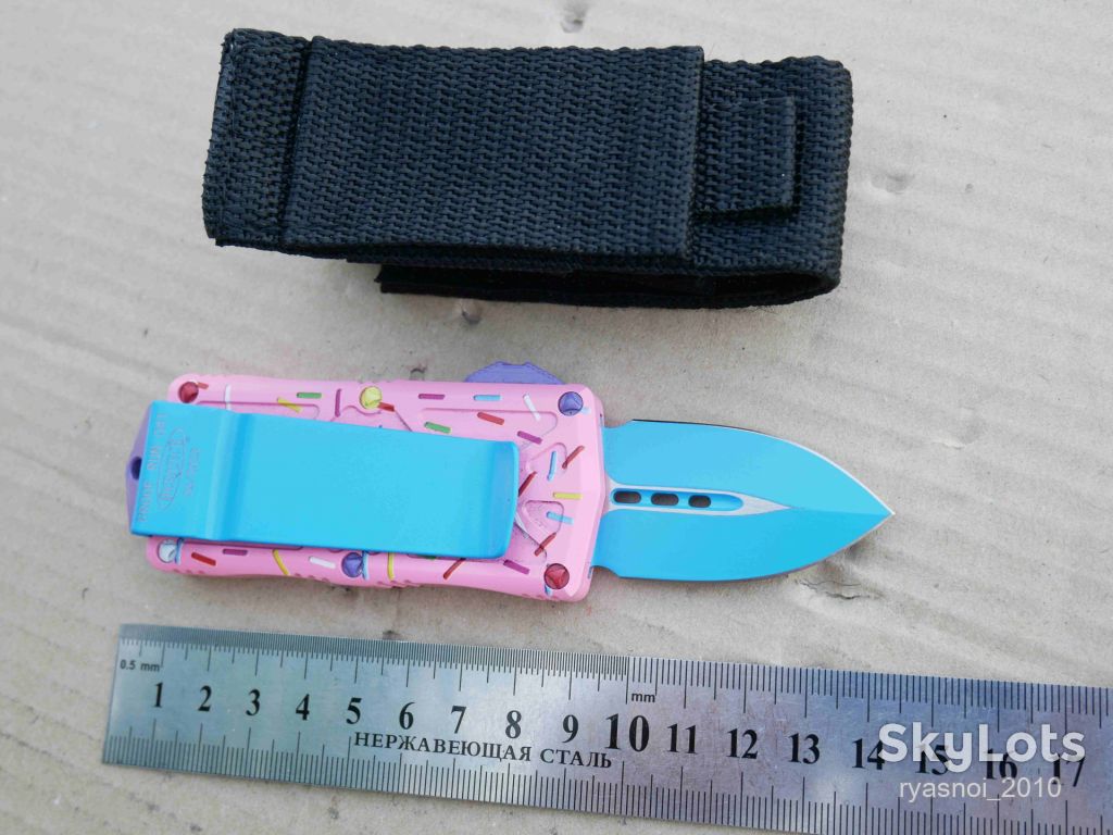 Microtech Exocet Dagger, Donut Pink, D2, Replica, Автомат, Tactical, EDC - фото фото фото 3