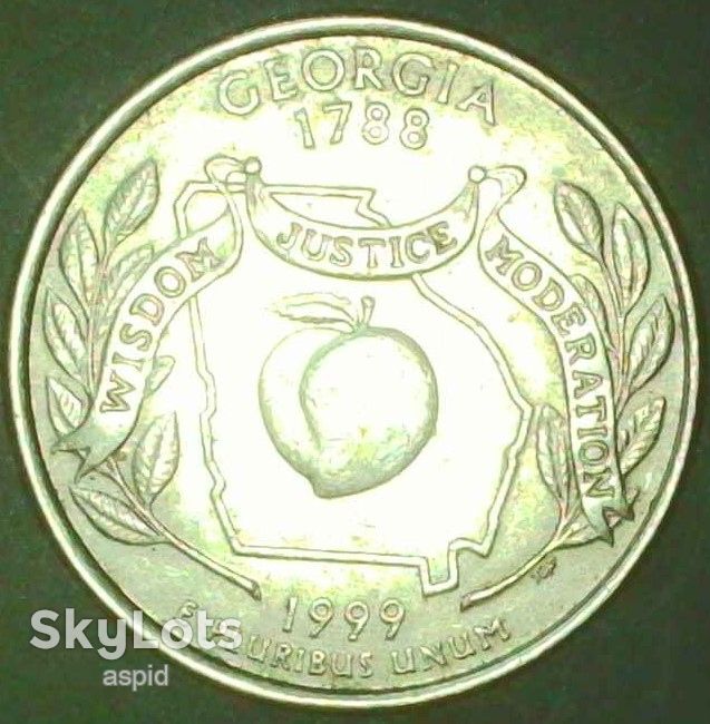 США ¼ доллара, 1999 P — Штат Джорджия  (Georgia) [2.4] - фото фото фото 0