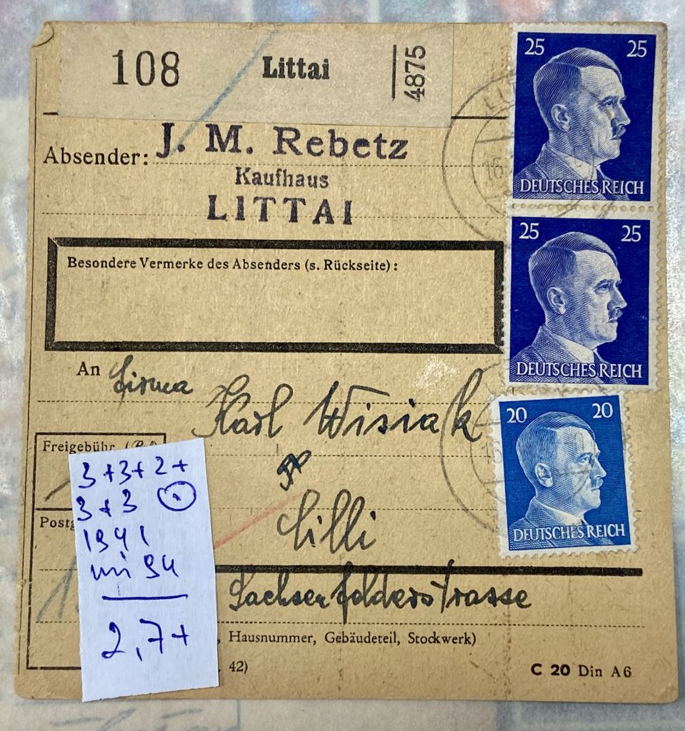 Поштова картка. Рейх 1941 р.       (SP) - фото фото фото 2