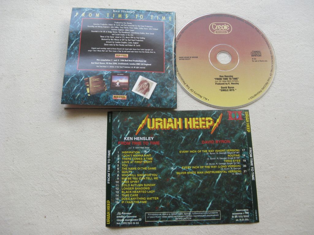 CD Uriah Heep Family. Ken Hensley. From Time To Time. 1994. - фото фото фото 4