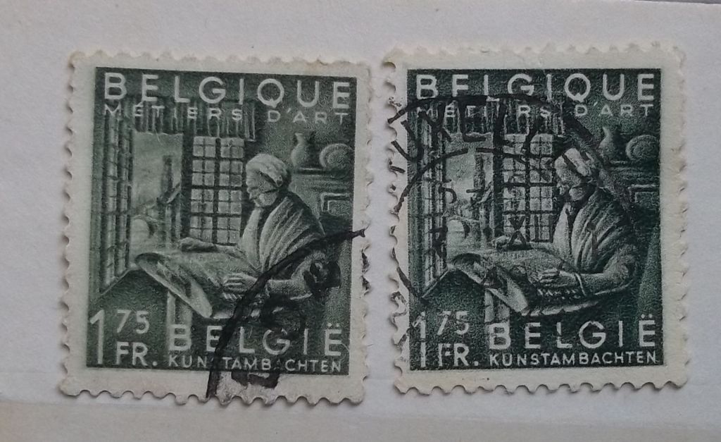 Бельгия 1948 г - ремёсла, кружевница - фото фото фото 0