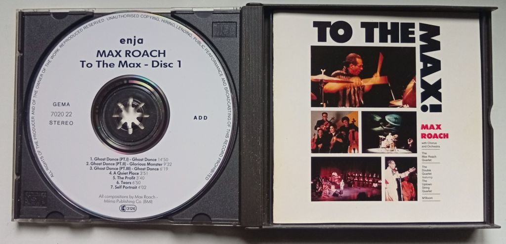 Max Roach - To The Max! 1992  (2 CD Fat Box, Germany) - фото фото фото 2