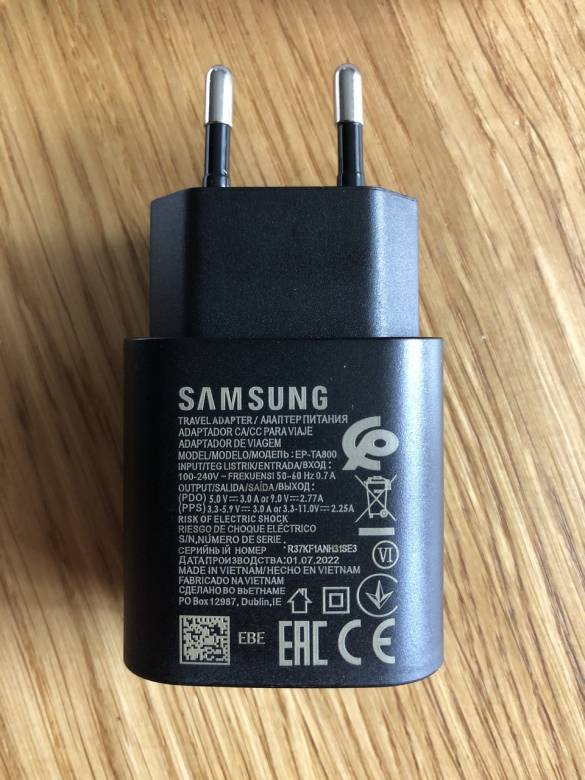 Зарядное Устройство + Кабель Samsung S20 EP-TA800 25Вт Быстрая - фото фото фото 1