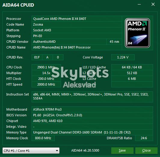 AMD Phenom II X4 840T 2,9GHz  6mb                  (HD840TWFK4DGR) 95Вт Socket AM3 - фото фото фото 1