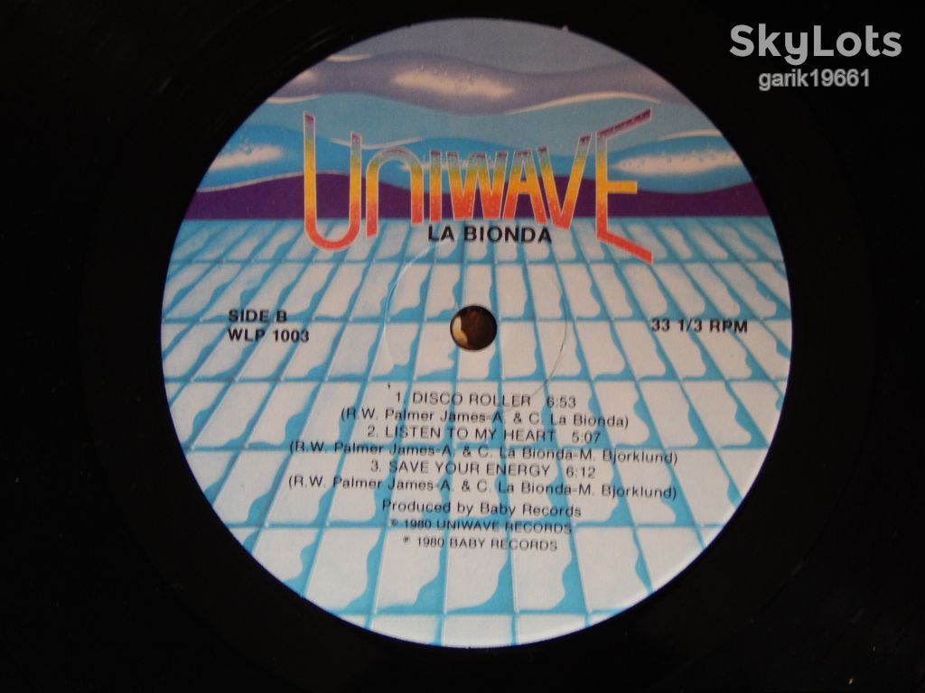 La Bionda – High Energy  (Uniwave – WLP 1003, Canada) EX+/NM- - фото фото фото 3