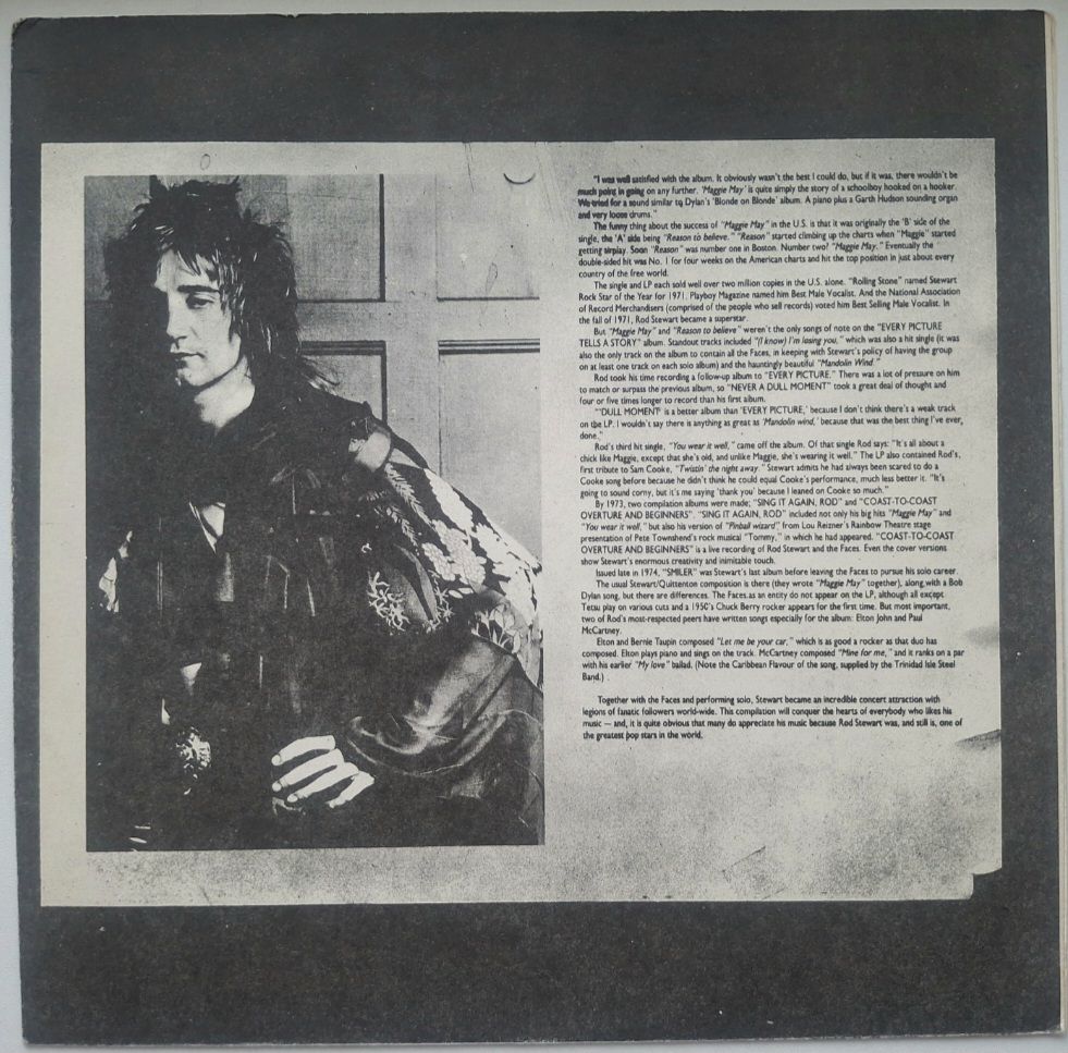 Rod Stewart - The Rock Album - 1969-74.  (LP). 12. Vinyl. Пластинка. Yugoslavia. - фото фото фото 3