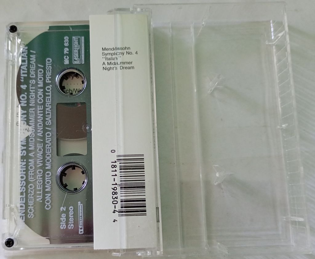 MENDELSSOHN / Philharmonia Orchestra – Mendelssohn Symphony No.4. Cassette US - фото фото фото 1