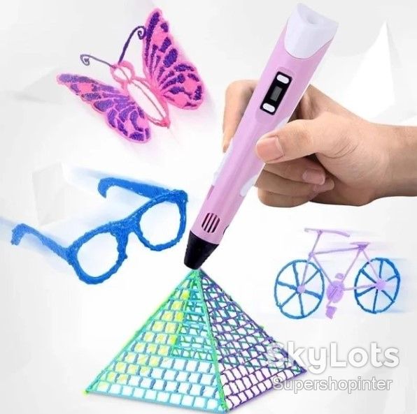 3D-Ручка 3Dpen С Lcd Экраном Полный Набор Пластик Розовый - фото фото фото 3