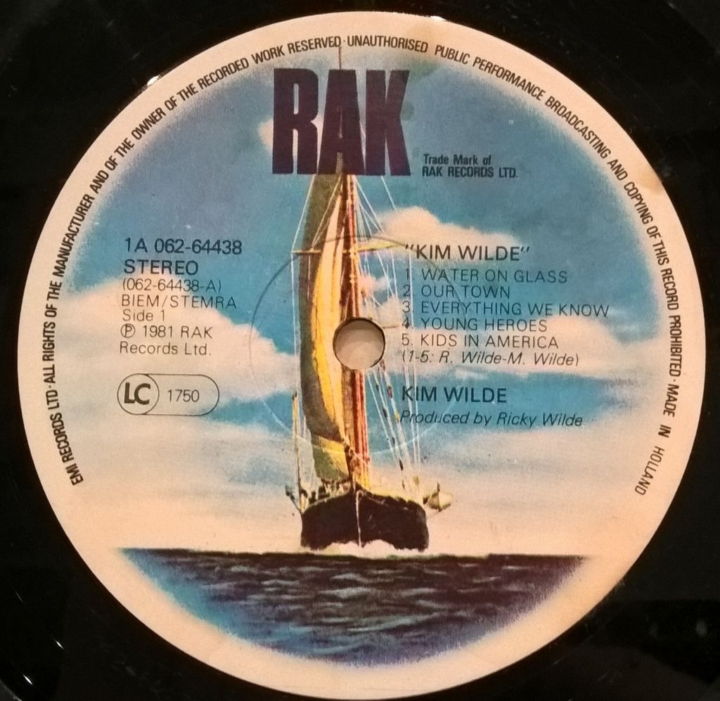 Kim Wilde - Kim Wilde -1981.  (LP). 12. Vinyl. Пластинка. Holland - фото фото фото 2