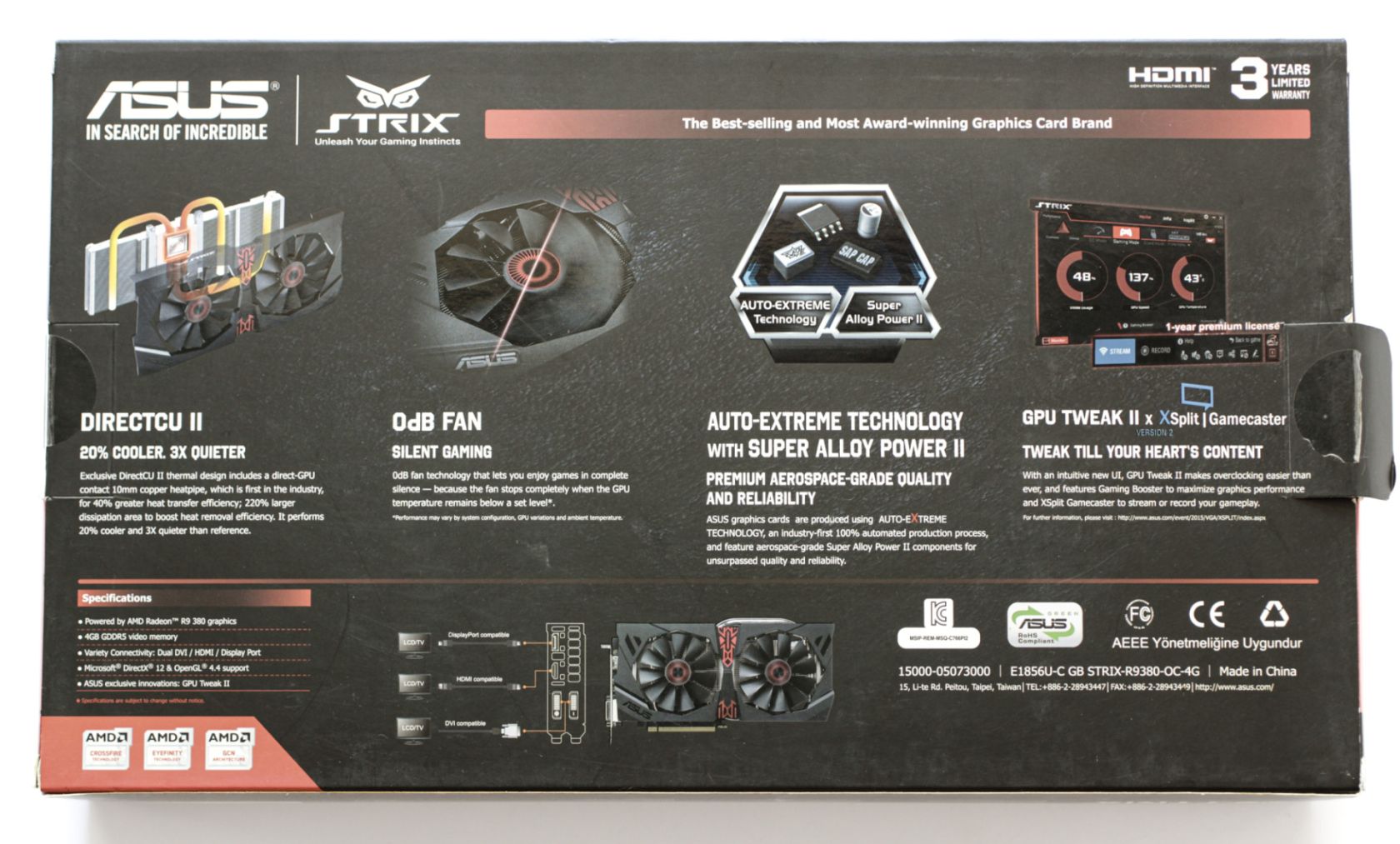 ASUS STRIX Radeon R9 380 - 4GB - Коробка - фото фото фото 2