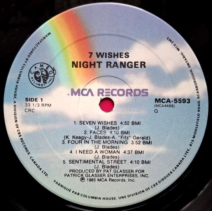 Night Ranger - 7 Wishes - 1985.  (LP). 12. Vinyl. Пластинка. Canada. - фото фото фото 4