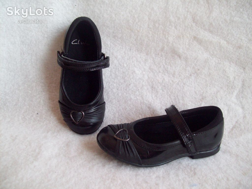 Туфли кожа лак Clarks, стелька 16 см. - фото фото фото 2