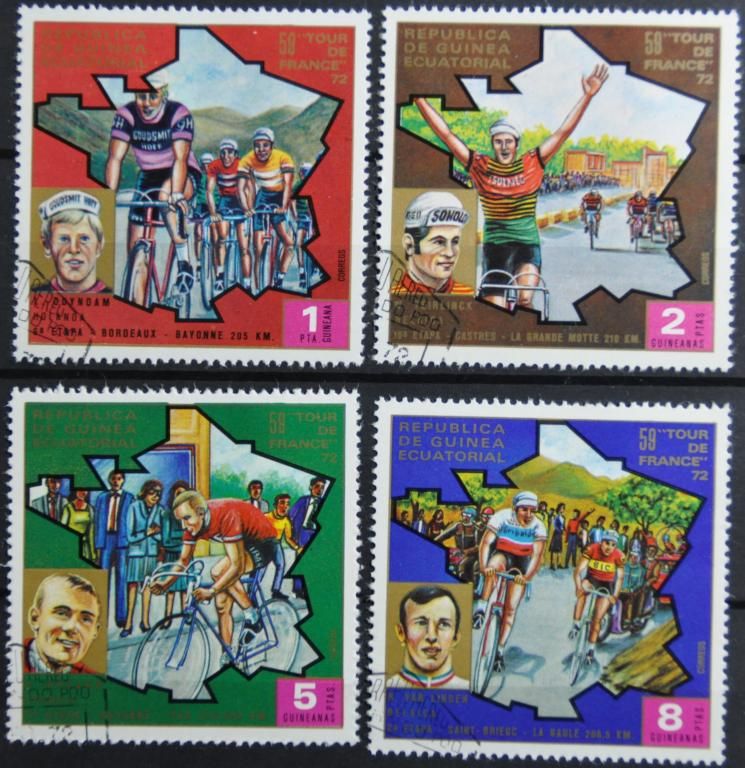 Экваториальная Гвинея Спорт Велогонка Тур де Франс 1972 - фото фото фото 0