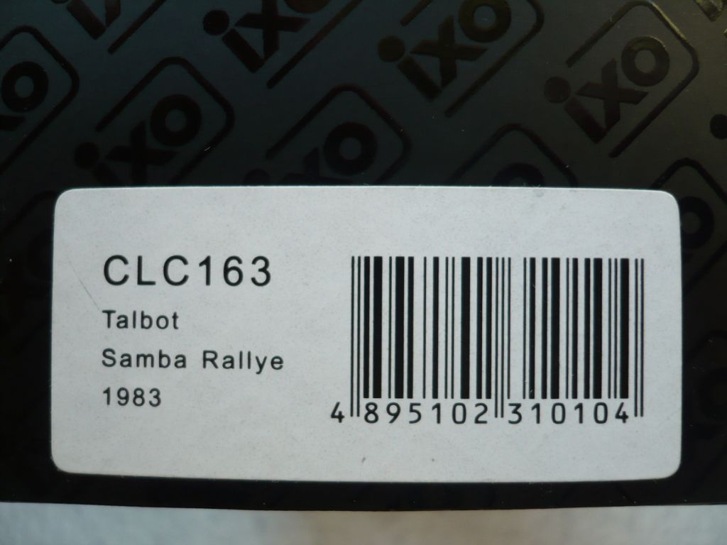 Talbot Samba Rallye 1:43 IXO Models - фото фото фото 6
