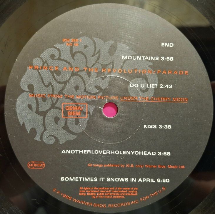 Prince And The Revolution - Parade - 1986.   (LP). 12. Vinyl. Пластинка. Europe. - фото фото фото 5