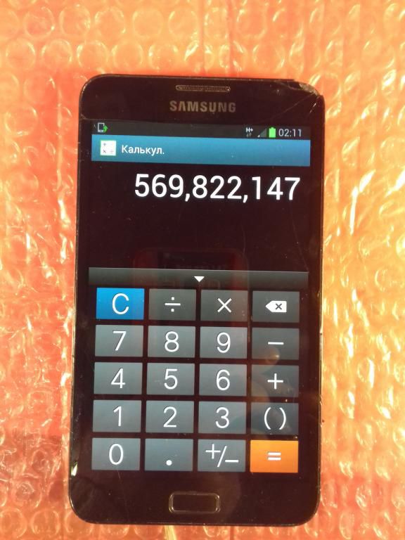 Samsung N7000 модуль дисплейный в корпусе оригинал бу - фото фото фото 3