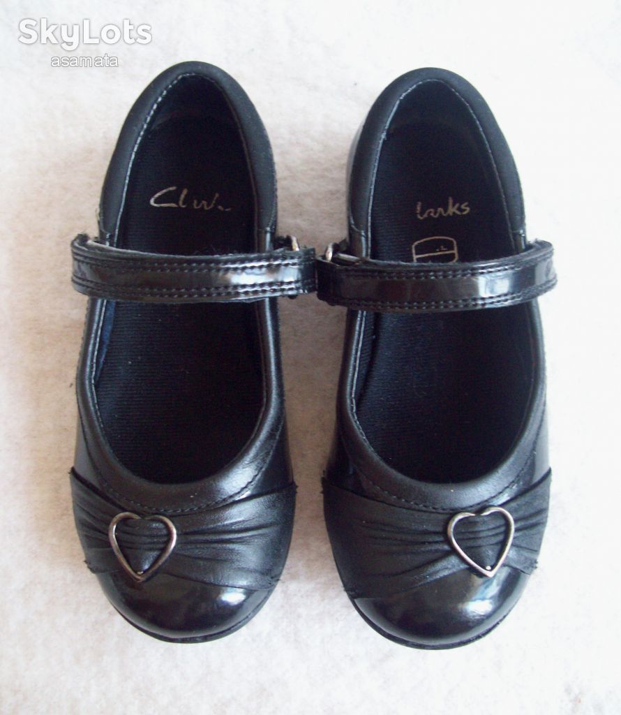 Туфли кожа лак Clarks, стелька 16 см. - фото фото фото 0