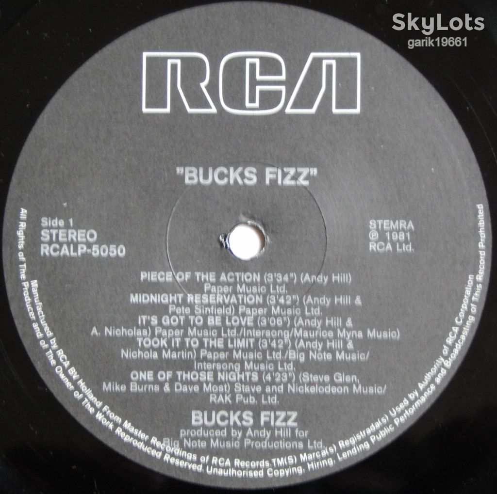 Bucks Fizz – Bucks Fizz  (RCA – RCA LP 5050, Holland) EX+/NM- - фото фото фото 2