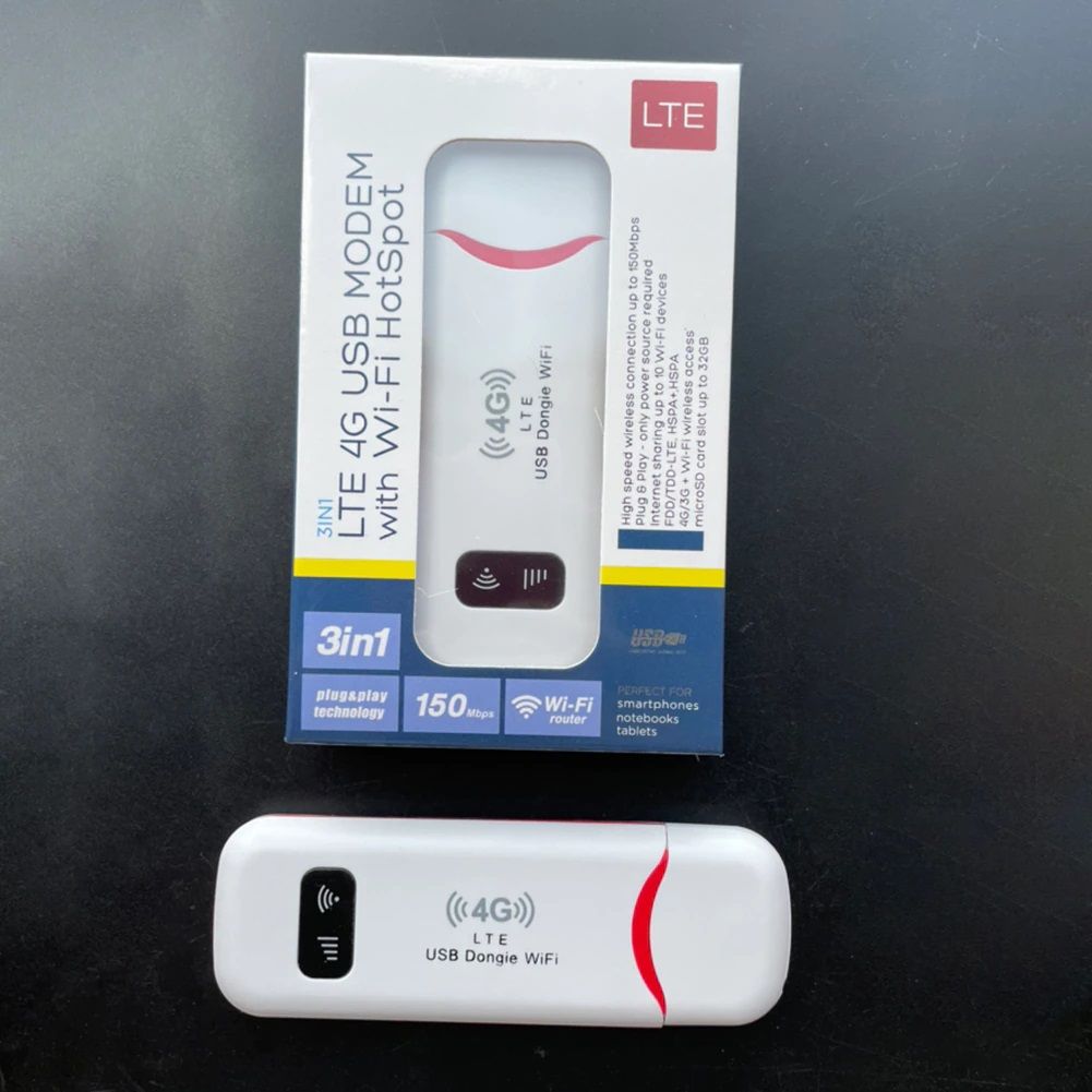 Бездротовий Wi-Fi-маршрутизатор LTE 4G SIM-карта Портативний 150 Мбіт/с USB-модем - фото фото фото 2