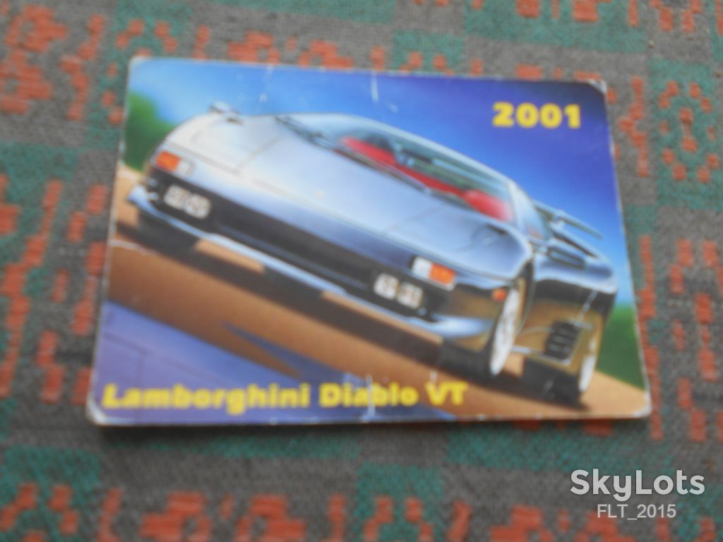 Календарик "Lamborghini Diablo VT"2001г. - фото фото фото 1