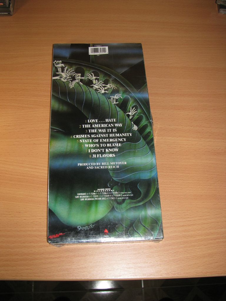 SACRED REICH - The American Way   (1990 Enigma 1st press,LONG BOX,USA) sealed - фото фото фото 1