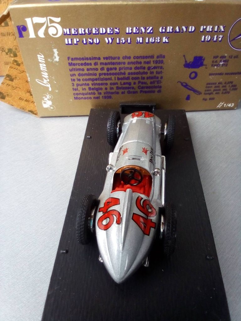 Brumm 1:43 MERCEDES BENZ GRAND PRIX W154 DON LEE SP 1947 - фото фото фото 5