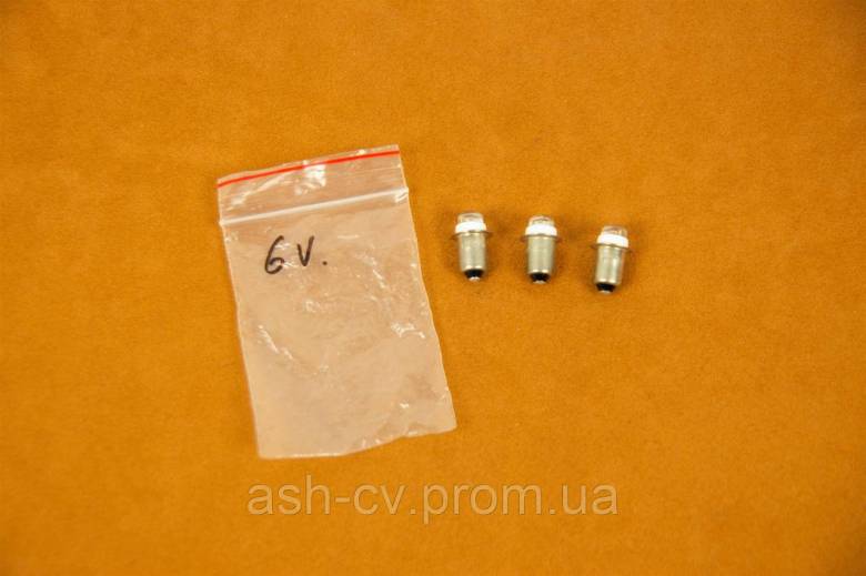 Лампочка, для ліхтарика, 6V, 0.5W, LED, P13.5, P13.5S, PR2 - фото фото фото 9