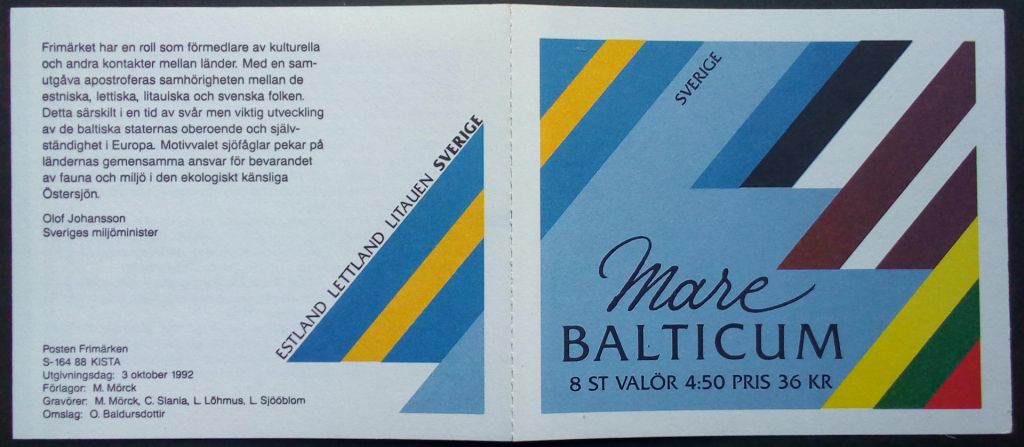 Швеция 1992 Птицы, фауна, буклет, MNH  (КЦ=12 евро) - фото фото фото 1
