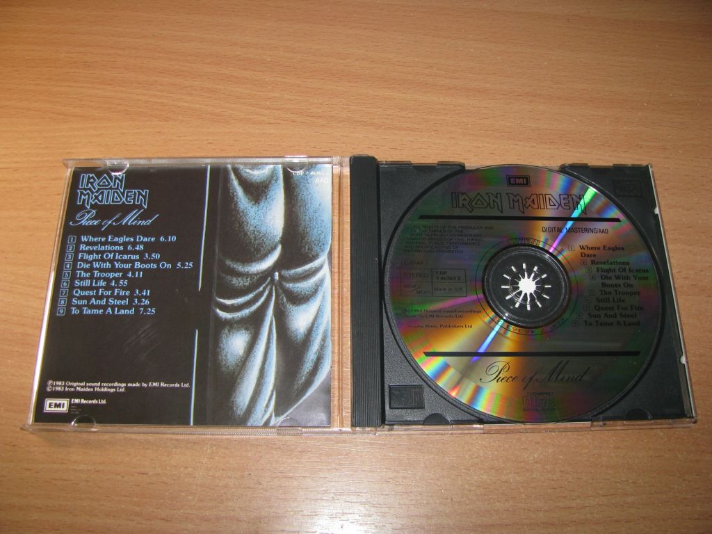 IRON MAIDEN - Piece Of Mind  (1983 EMI 1st press,NIMBUS,UK) - фото фото фото 1