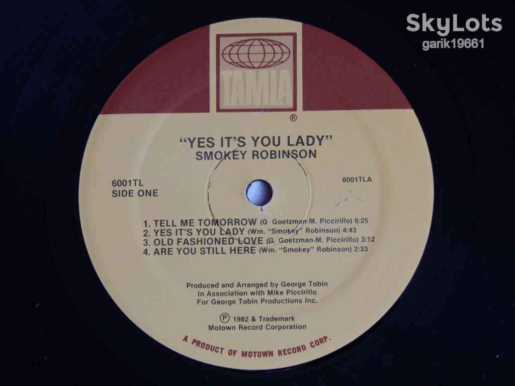 Smokey Robinson - Yes It's You Lady  (Tamla ‎– 6001TL, US) insert EX+/NM- - фото фото фото 3