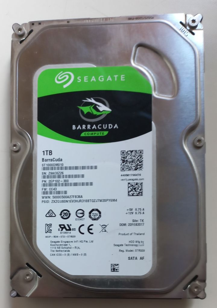 Жорсткий диск HDD Seagate BarraCuda 1TB 3.5"  (ST1000DM010) - фото фото фото 0