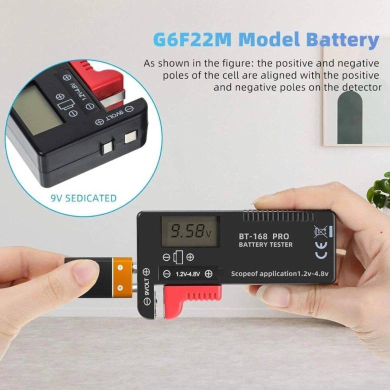 Универсальный тестер заряда батареек с Lcd Bt-168 pro - фото фото фото 3