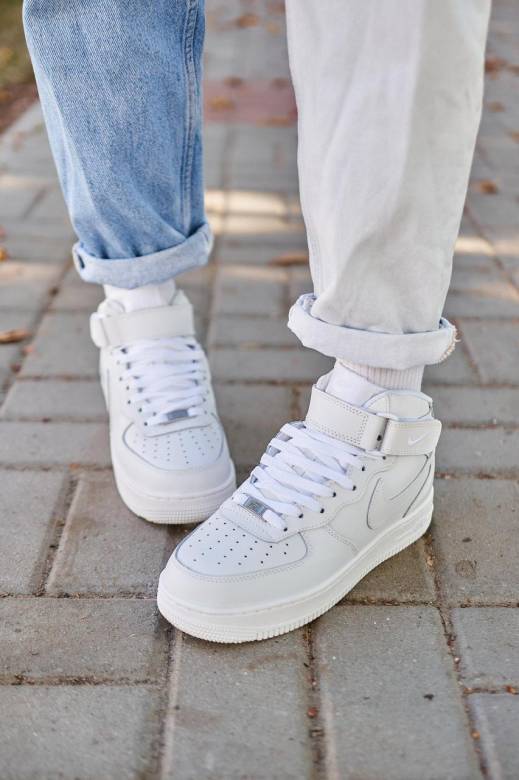 Nike Air Force Mid Winter White (Хутро) 36 - фото фото фото 6