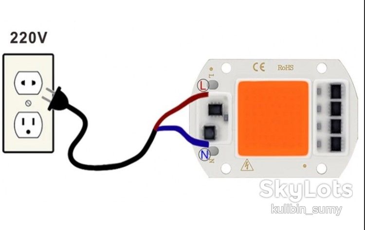 LED Фітомодуль 30W 220V IC Smart Chip матриця для рослин 1шт. - фото фото фото 1