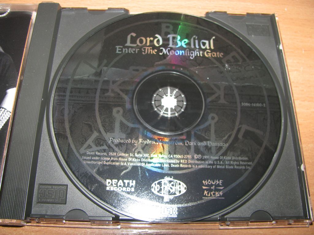 LORD BELIAL - Enter The Moonlight Gate  (1998 Death Rec 1st press,USA) - фото фото фото 2