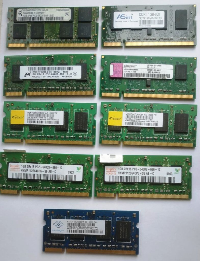 DDR2 PC5300 PC6400 1Gb Пам'ять для ноутбука РОБОЧА - фото фото фото 2