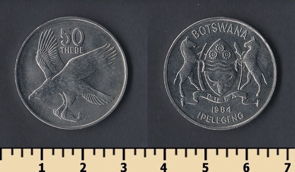 Ботсвана 50 тхебе 1984 - фото фото фото 0