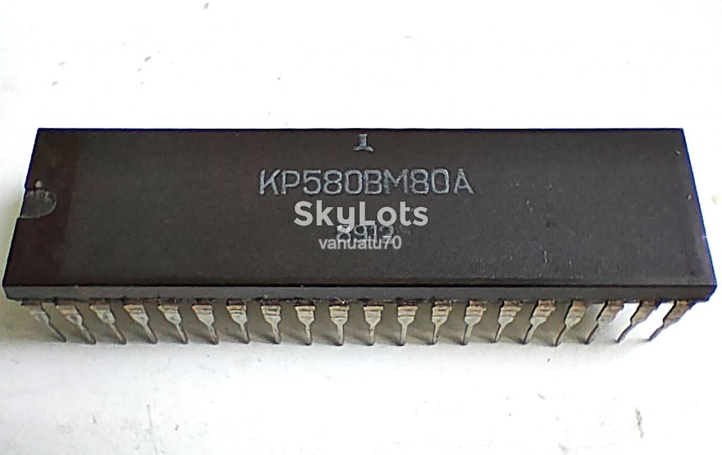 Микросхема КР580ВМ80А аналог процессора Intel i8080A - фото фото фото 0
