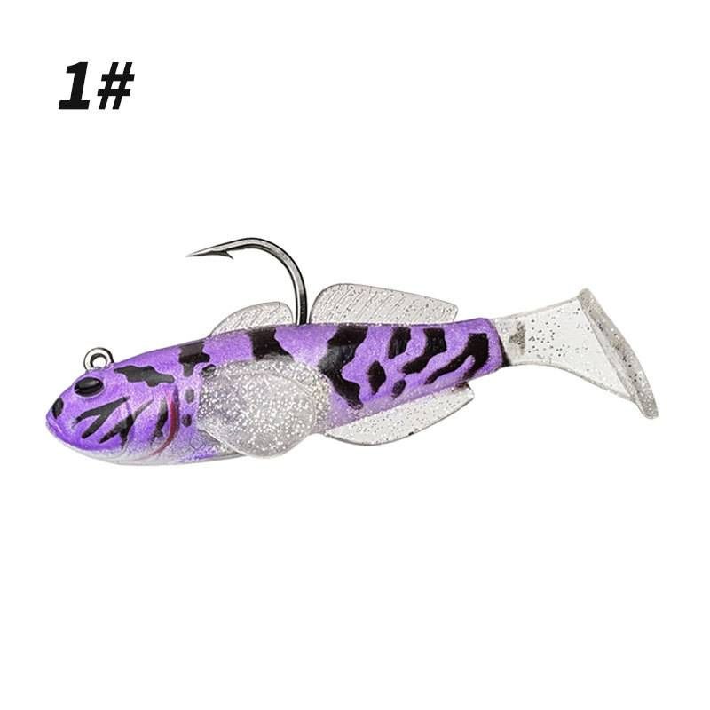 Силіконова приманка віброхвіст оснащений FishCraft GobyFin 60mm 12g #1 - фото фото фото 0