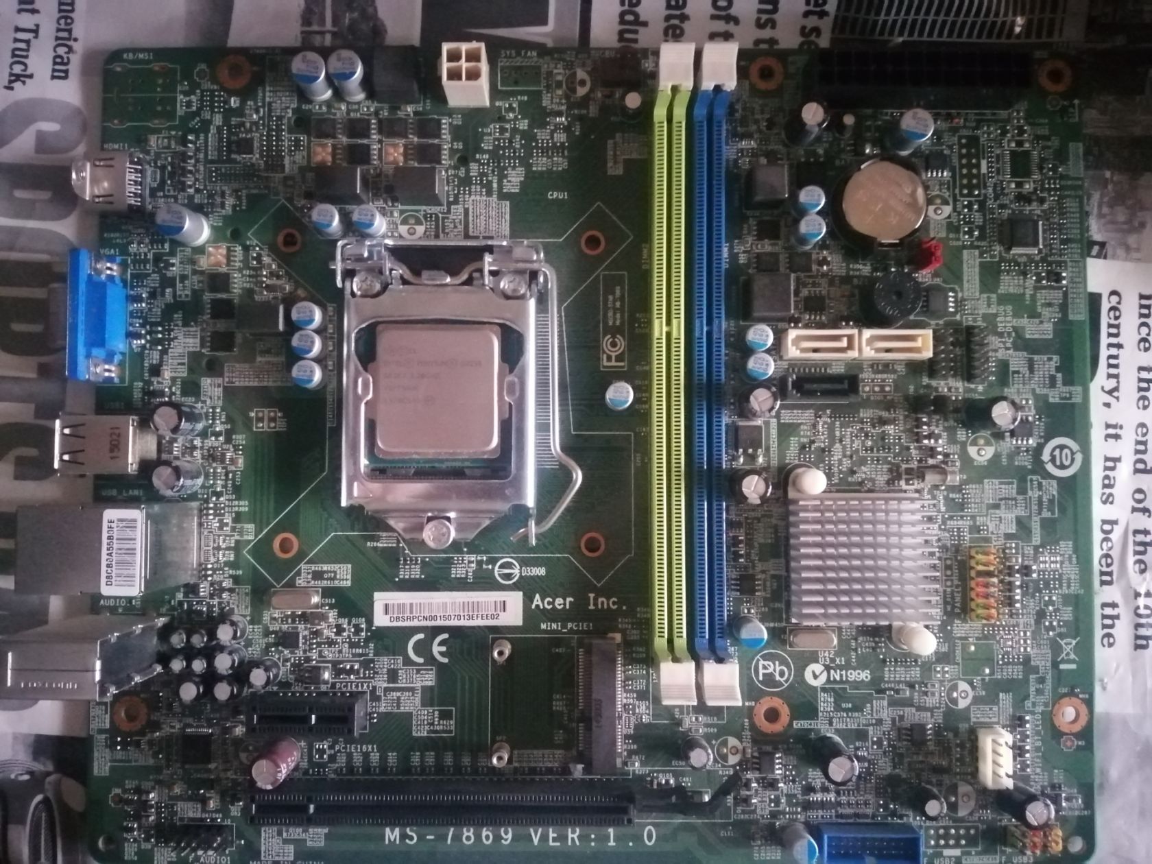 Acer Aspire TC-705 + Pentium G3250 3,2GHz - фото фото фото 0