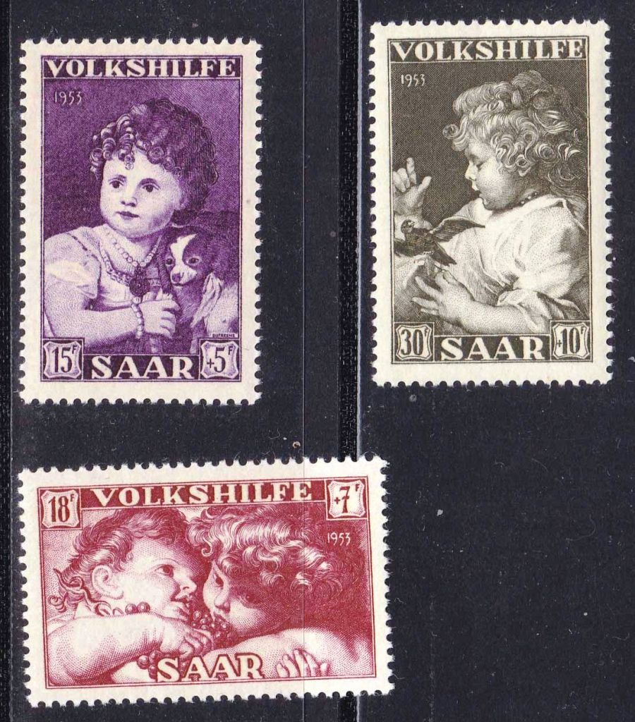 SAAR / СААР  1953 г  MNH  искусство - фото фото фото 0