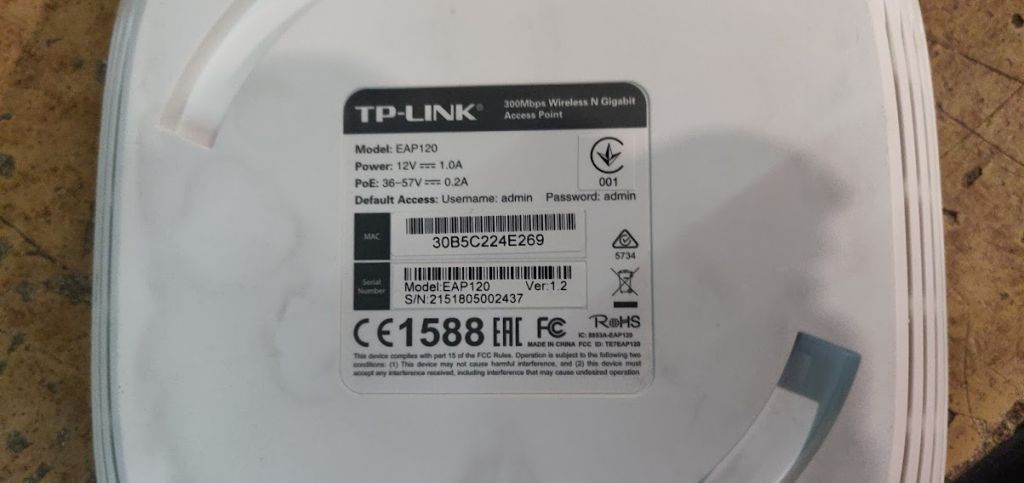 Wi-Fi точка доступа TP-Link Auranet EAP120 № 220908 - фото фото фото 2