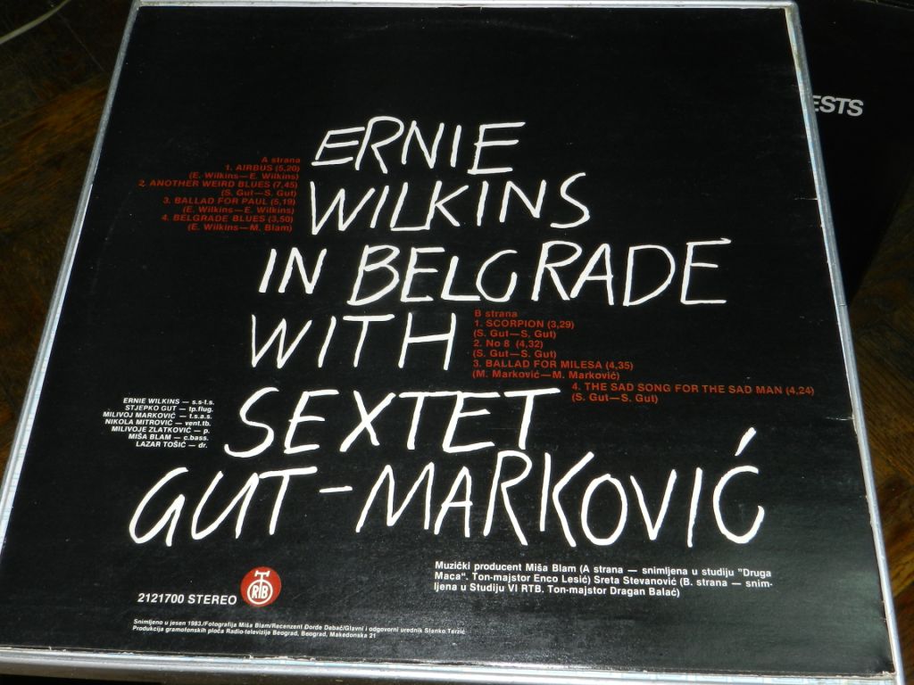 LP  Ernie Vilkins In Belgrade With Sextet Gut - Markovic - фото фото фото 3
