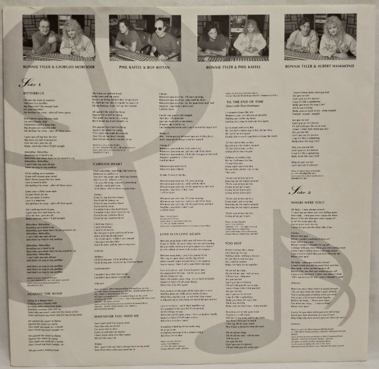 Bonnie Tyler - Bitterblue - 1991.   (LP). 12. Vinyl. Пластинка. Germany. - фото фото фото 3