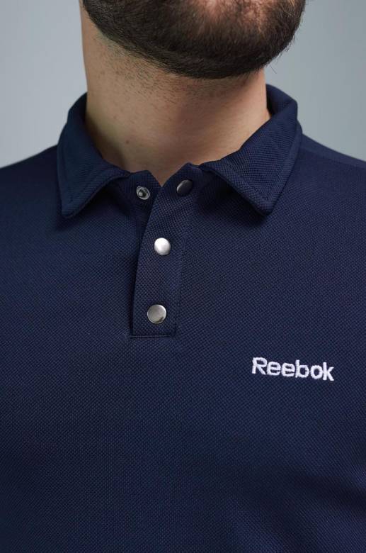 Поло мужское Reebok синее - фото фото фото 9